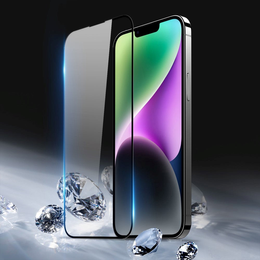 iPhone 15 Plus Dux Ducis Skærmbeskyttelse - Full-Fit - Sort Kant