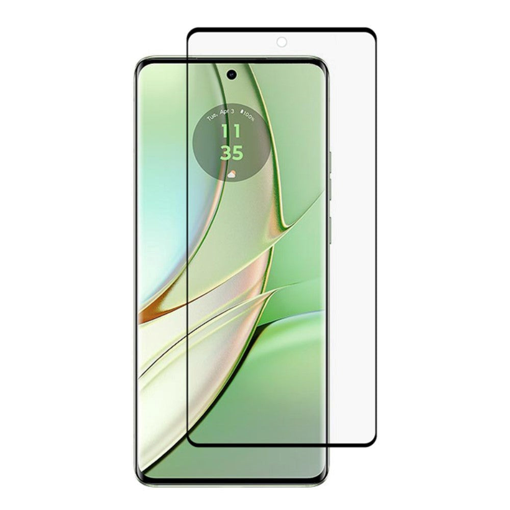 Motorola Edge 40 Glas Skærmbeskyttelse - Full-fit - Sort Kant