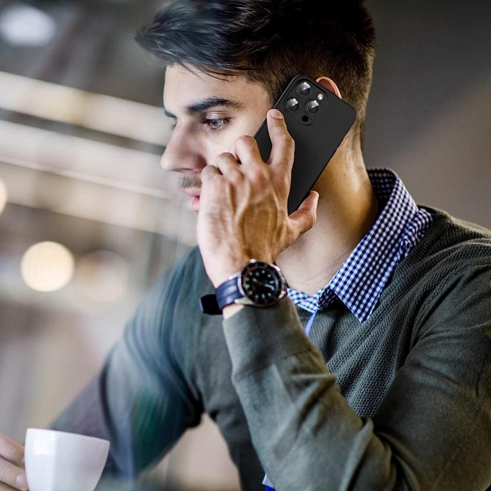 iPhone 15 Pro / 15 Pro Max Kameralinse Beskyttelsesglas - Sort