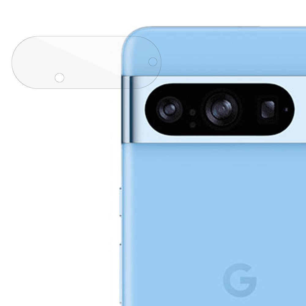 Google Pixel 8 Pro Hærdet Kameralinse Glasbeskyttelse - Gennemsigtig
