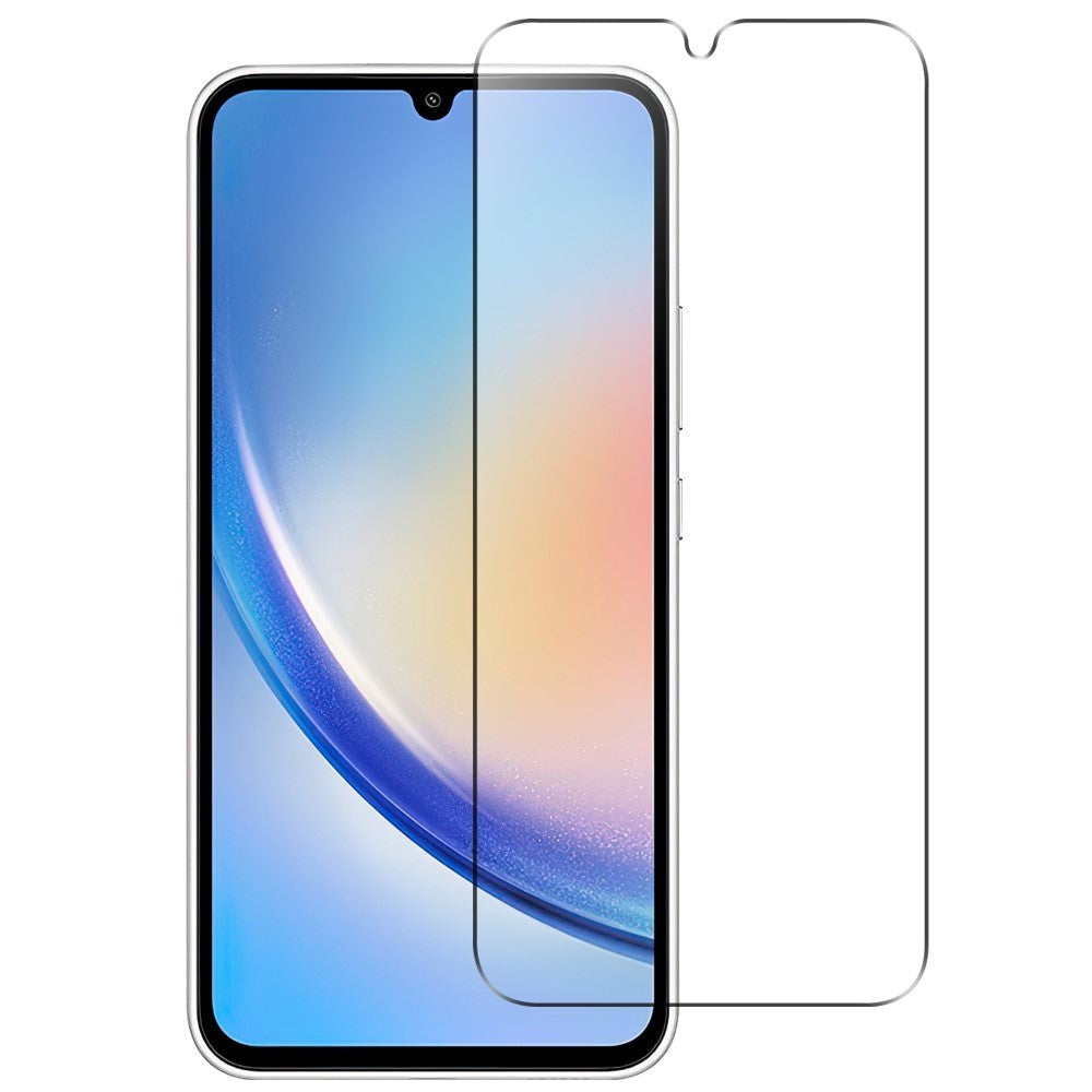 Samsung Galaxy A55 (5G) Arc Edge Hærdet Glas - Case Friendly - Gennemsigtig