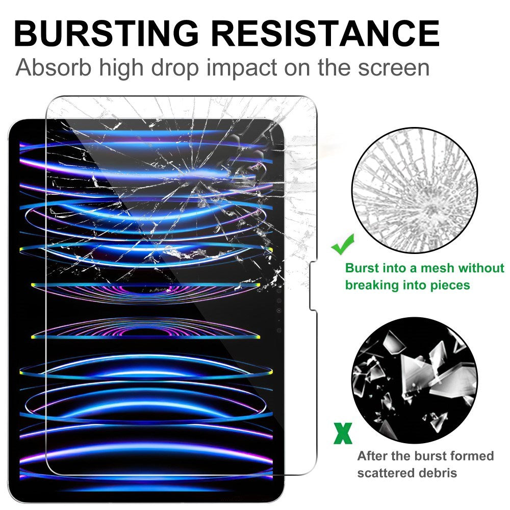 iPad Pro 11" (2025 / 2024) Arc Edge Skærmbeskyttelse - Hærdet Glas - Gennemsigtig