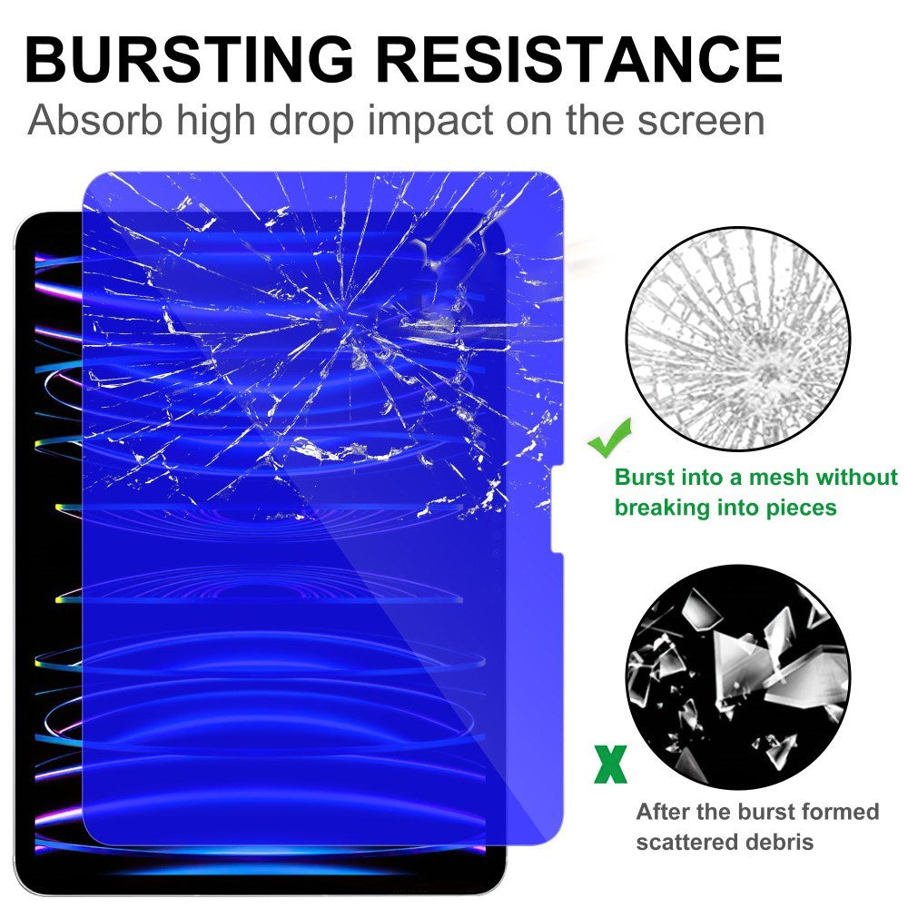 iPad Pro 11" (2025 / 2024) Glas Skærmbeskyttelse m. Anti Blue Light - Gennemsigtig