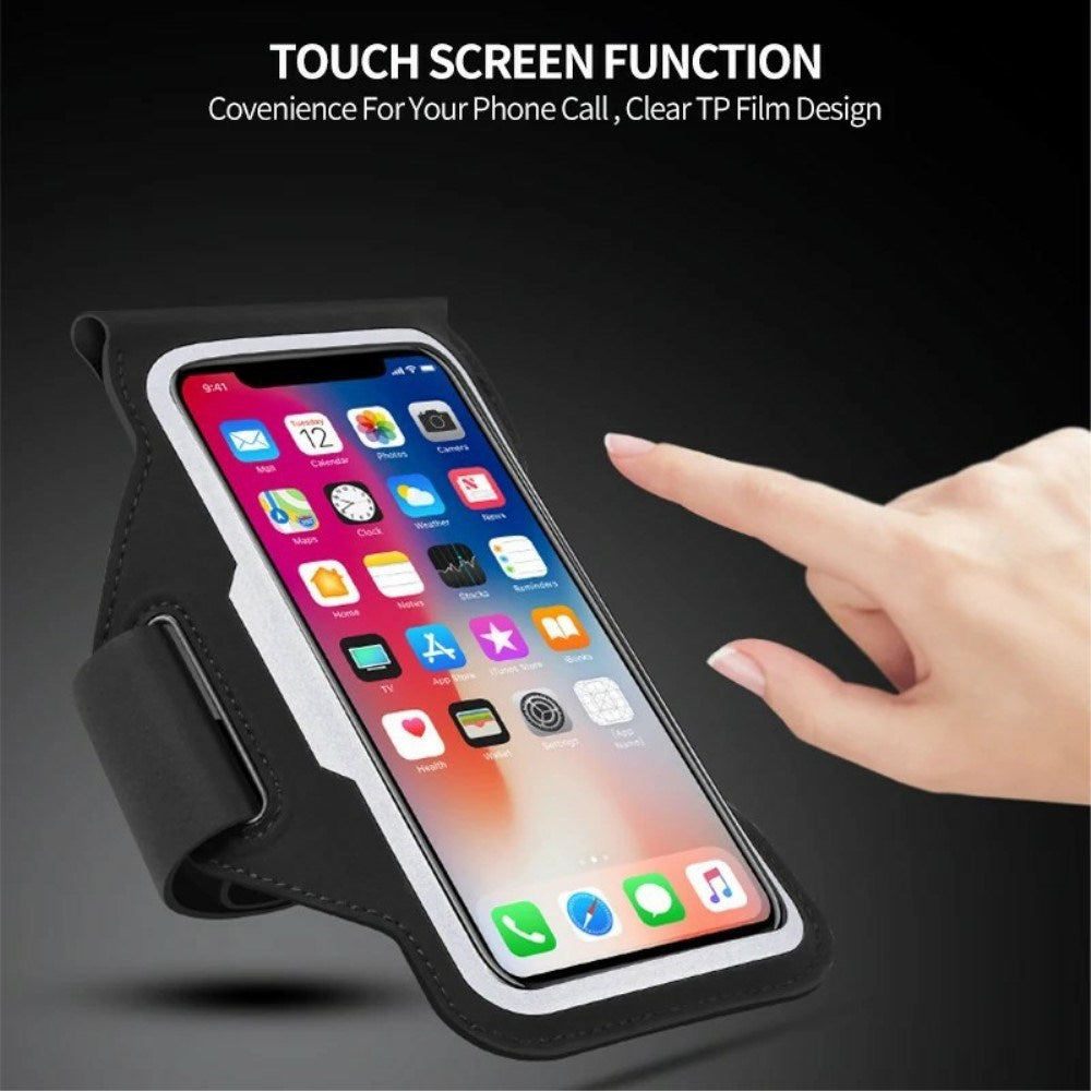 Løbearmbånd til Mobil - Lomme og Reflekser (Maks. Mobil: 90 x 170 mm) - Sort