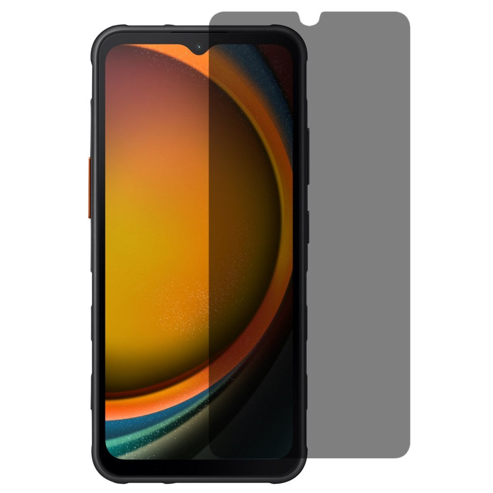 Full Fit Hærdet Skærmbeskyttelsesglas - Samsung Galaxy Xcover 7 - Privacy Funktion - Gennemsigtig