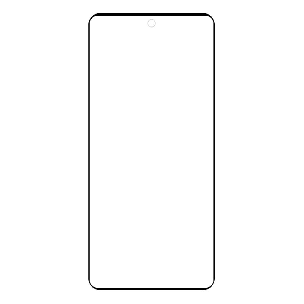 Motorola Edge 50 Pro Full Fit Hærdet Glas - Skærmbeskyttelse - Sort Kant