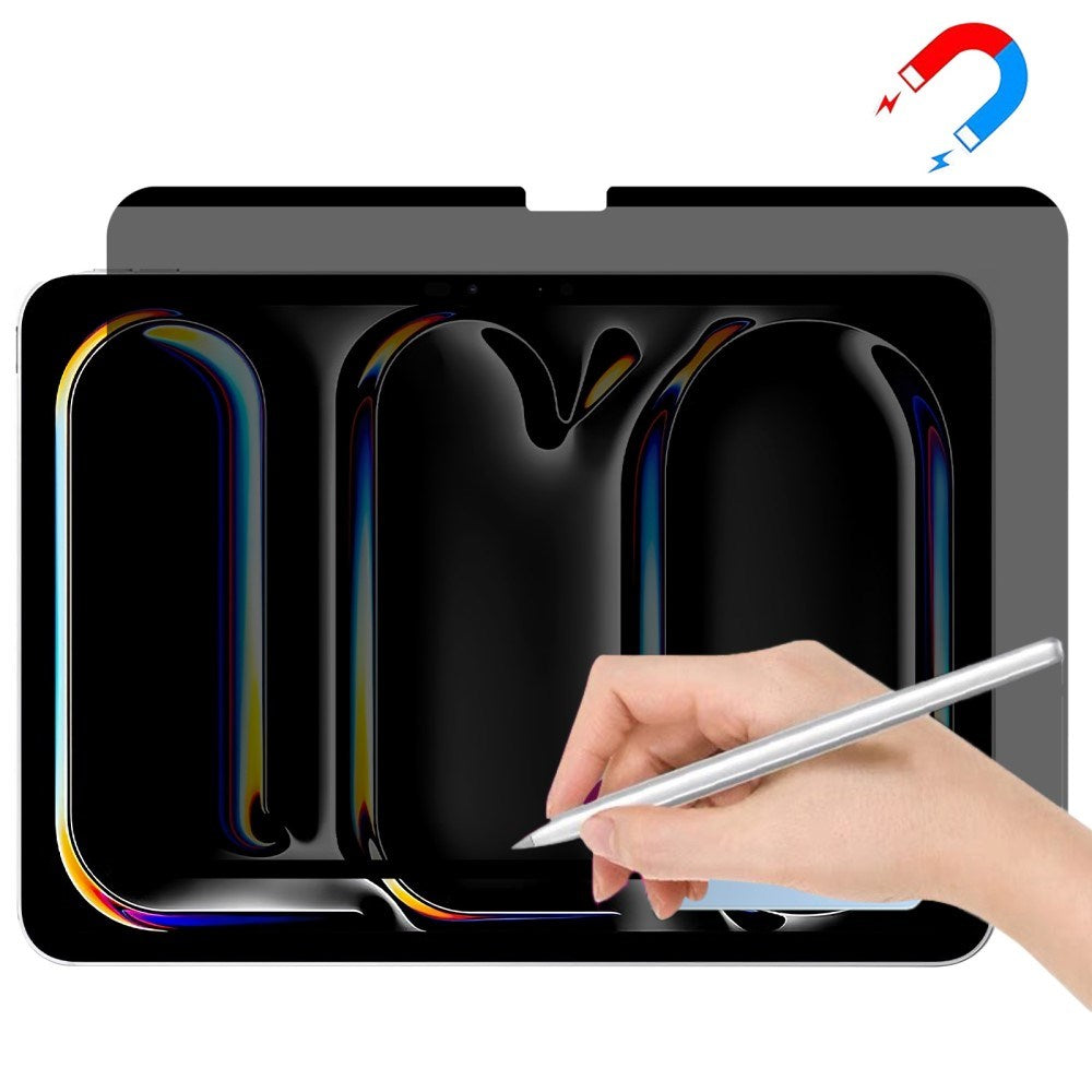 iPad Pro 13" (2025 / 2024) Papir Tekstur PET Magnetisk Beskyttelsesfilm m. Privacy