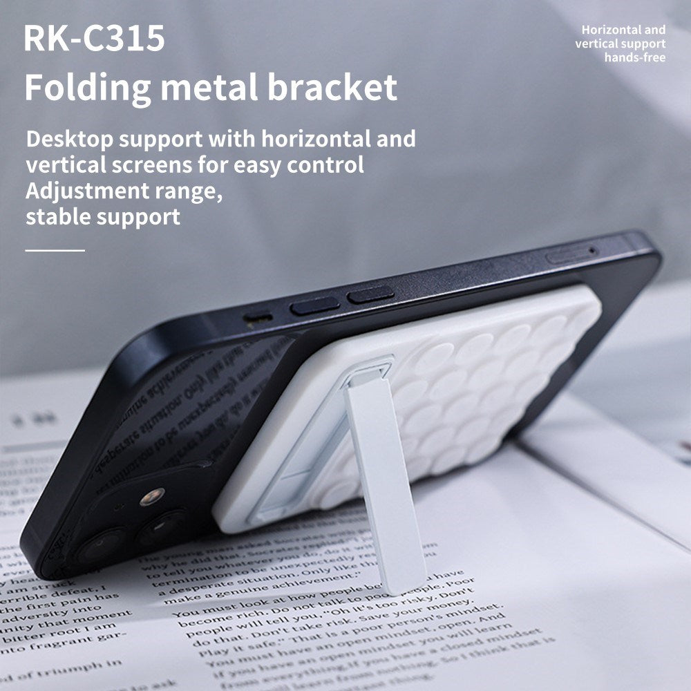 Magnetisk Silikone Sugekop - Kickstand - Lyserød