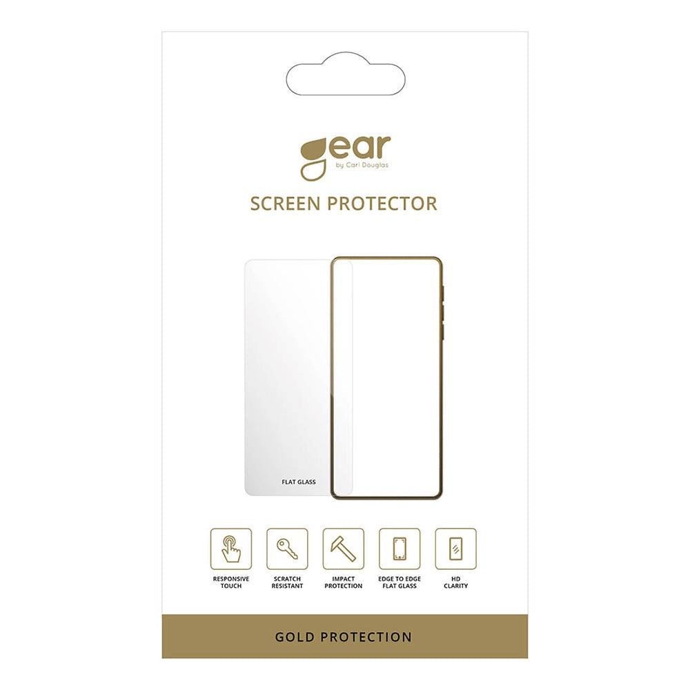 iPhone 15 Pro Max GEAR Case-Friendly - Hærdet Glas - Gennemsigtig