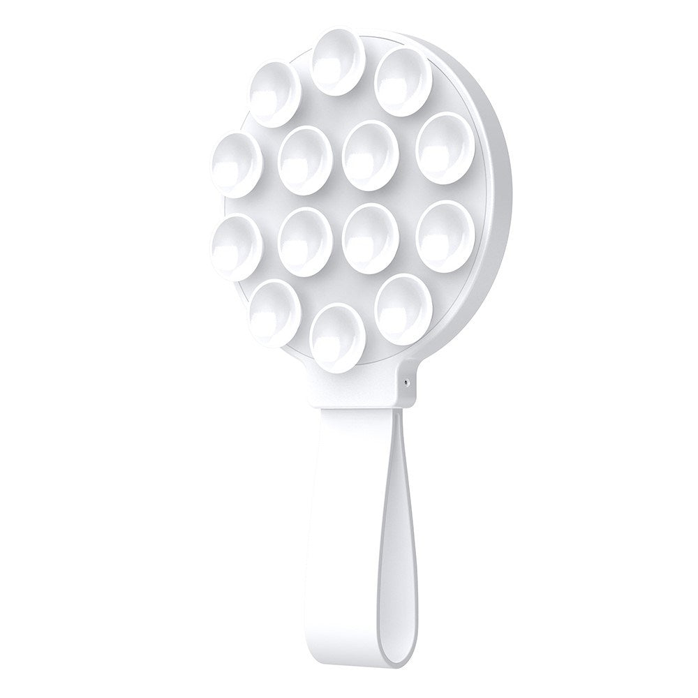 Silikone Sugekop Mobilholder m. Strop- MagSafe Kompatibel - Hvid