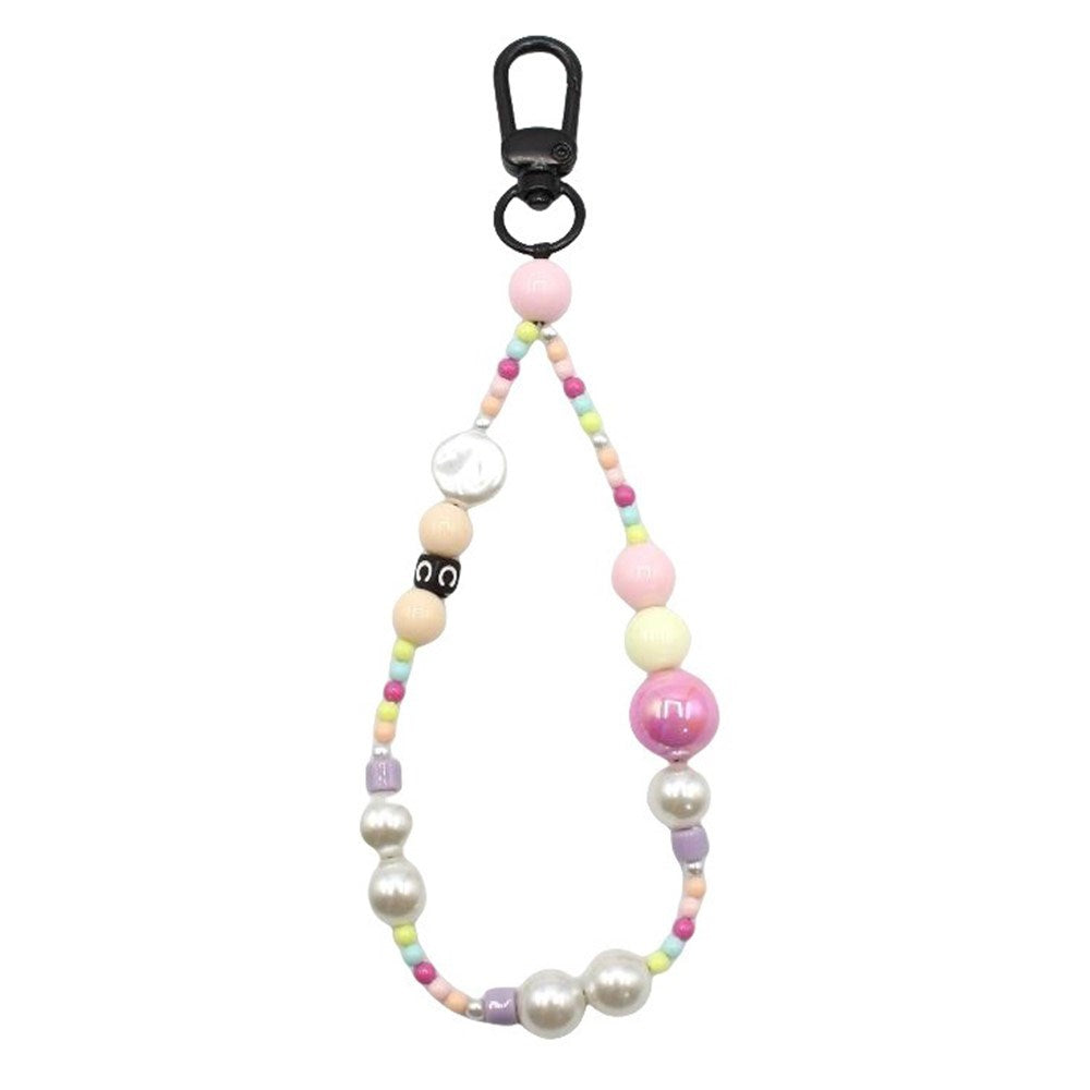 Håndledsrem til Mobil - Perler - 30cm - Lyserød