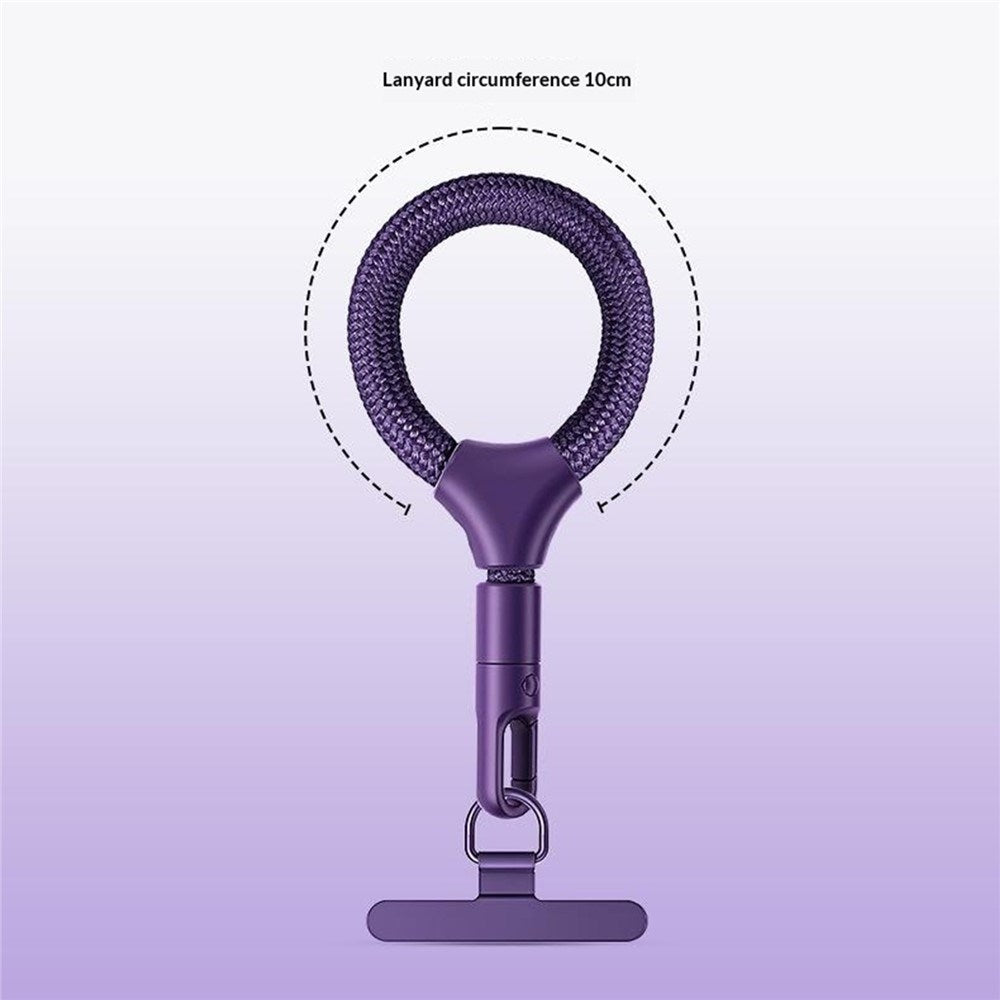 Polyester Fingerstrop m. Metalspænde - 10cm - Lyslilla