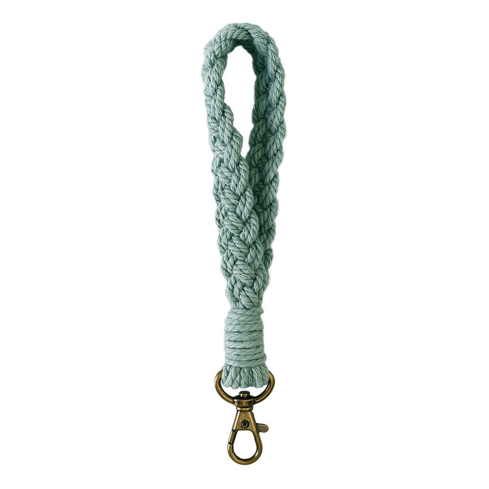 Nøglesnor / Håndledsstrop - 18cm - Tekstil - Lyseblå