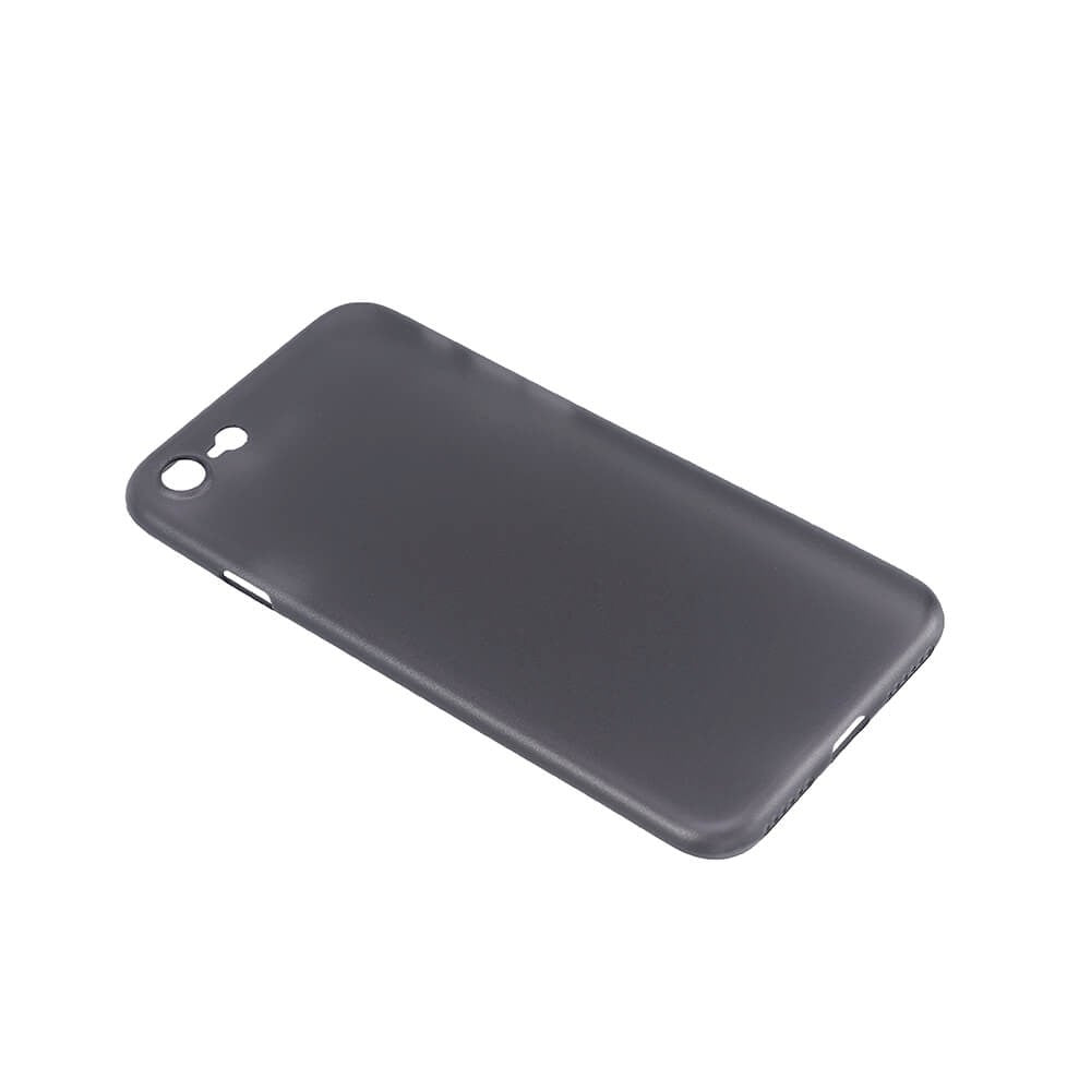 iPhone SE (2022 / 2020) / 8 / 7 GEAR Semi Transparent Fleksibelt Plast Mobil Cover - Sort