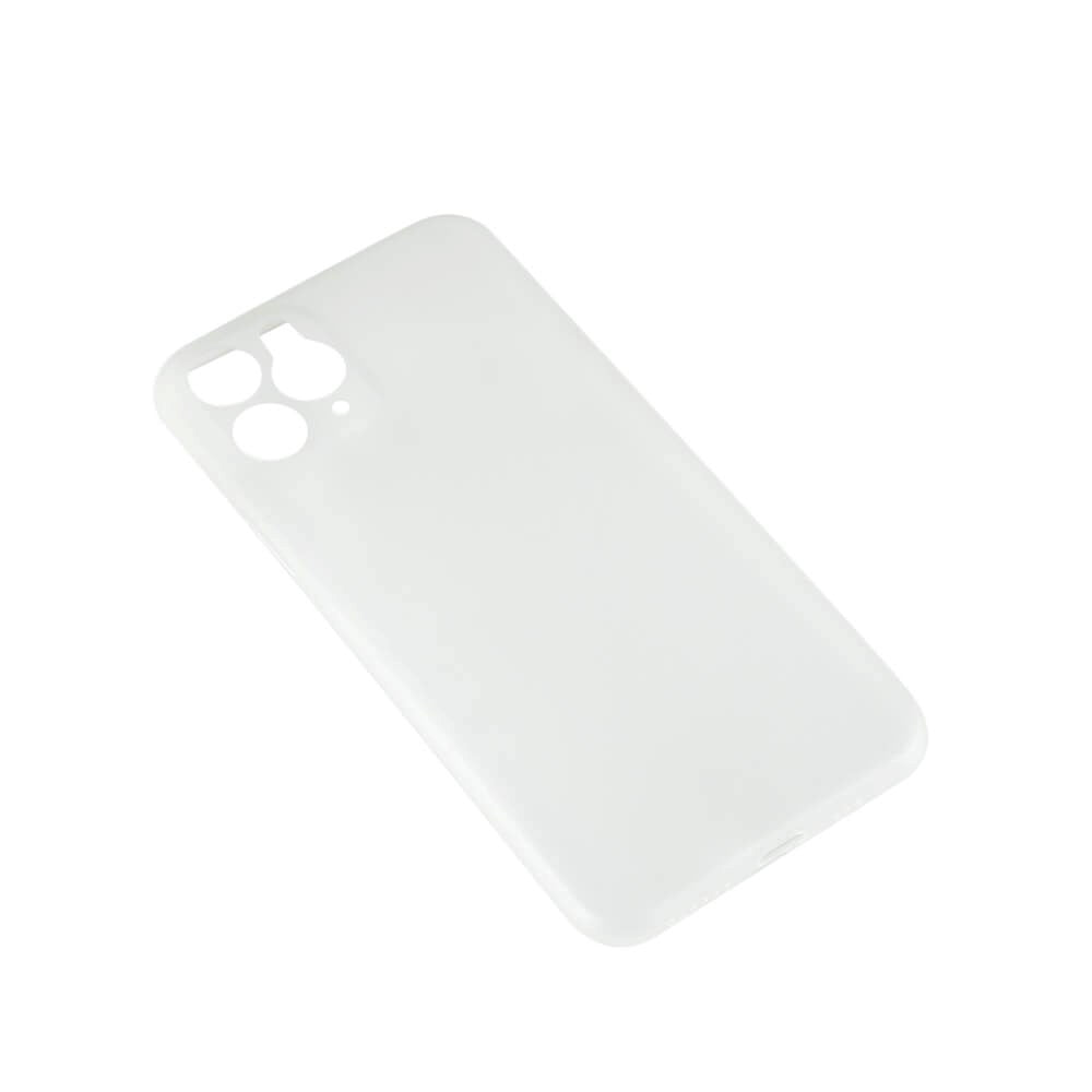 iPhone 11 Pro GEAR Semi Transparent Fleksibelt Plast Mobil Cover - Hvid