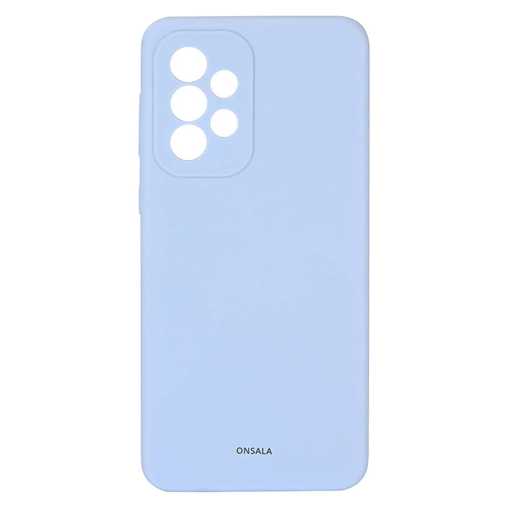 Samsung Galaxy A03 Onsala Collection Liquid Silikone Bagside Cover - Light Blue