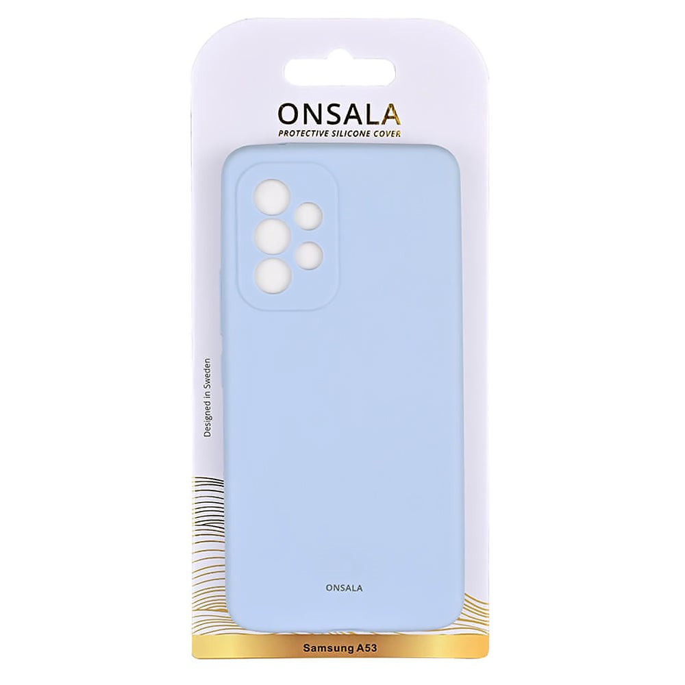 Samsung Galaxy A53 (5G) Onsala Collection Liquid Silikone Bagside Cover - Light Blue