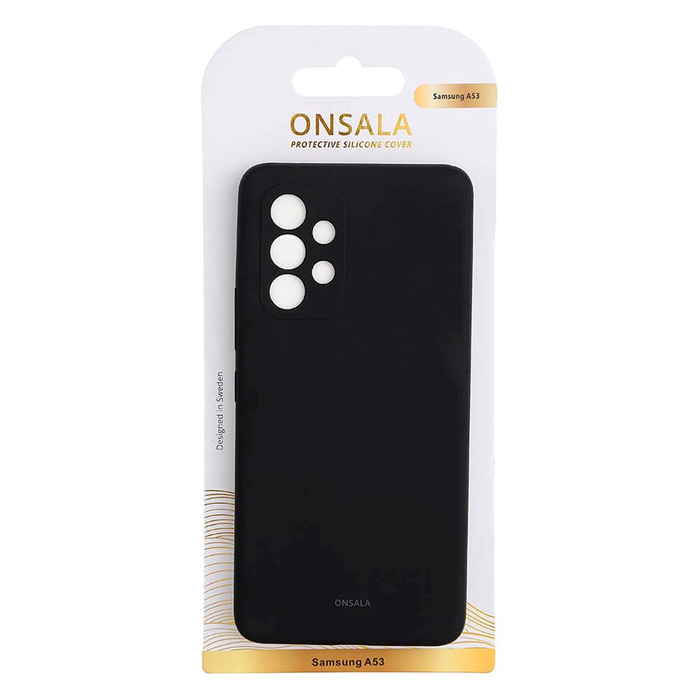 Samsung Galaxy A53 (5G) Onsala Collection Liquid Silikone Bagside Cover - Black