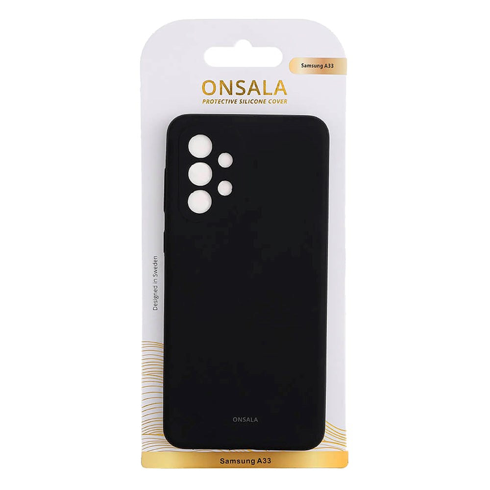 Samsung Galaxy A33 (5G) Onsala Collection Liquid Silikone Bagside Cover - Black