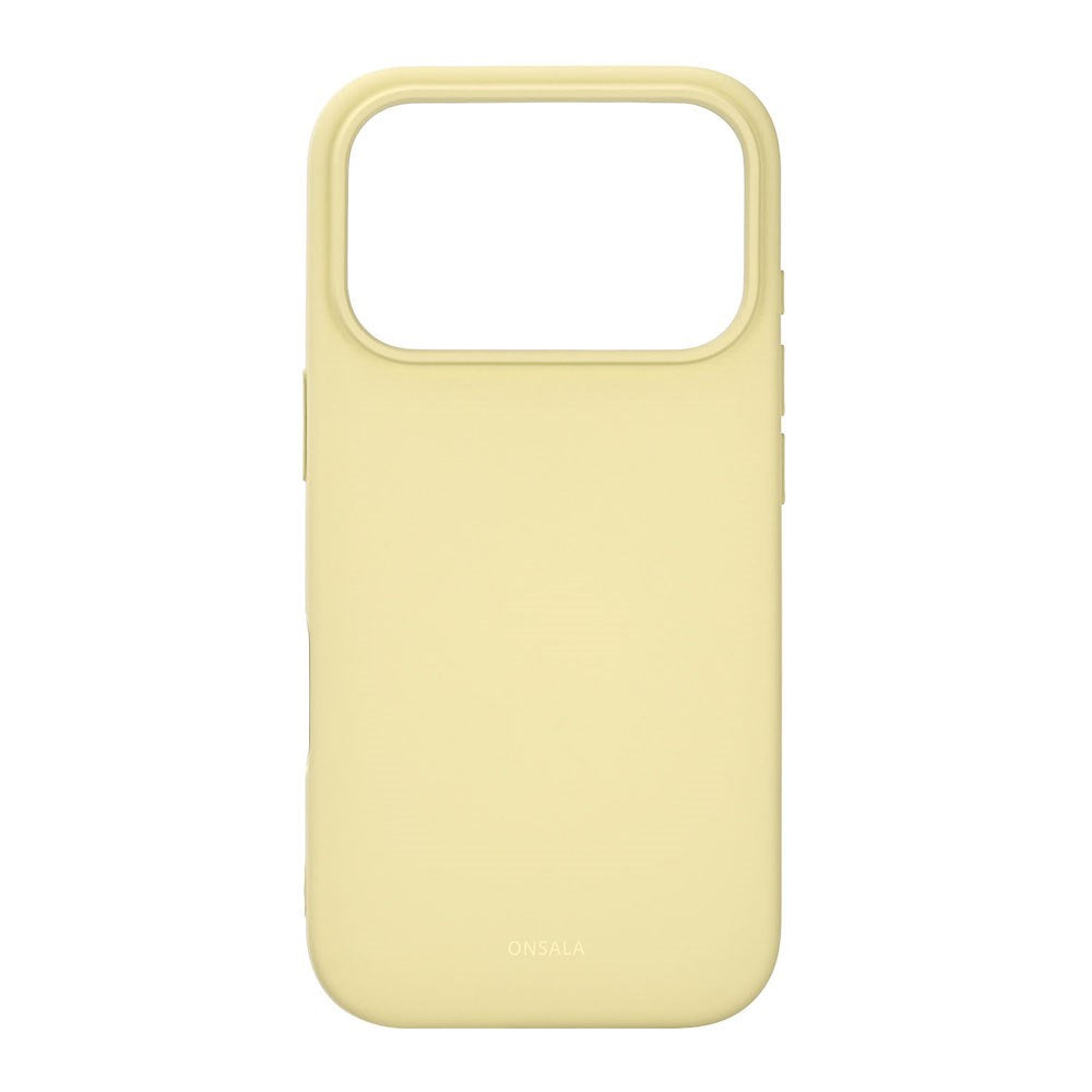 Onsala iPhone 17 Pro Silikone Bagside Cover - Lemon