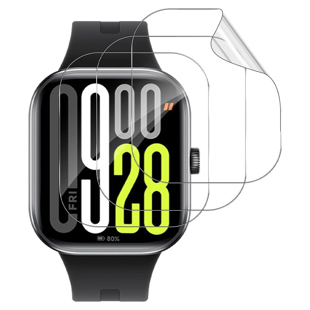 Xiaomi Redmi Watch 5 Beskyttelsesfilm - 3 stk. - Gennemsigtig