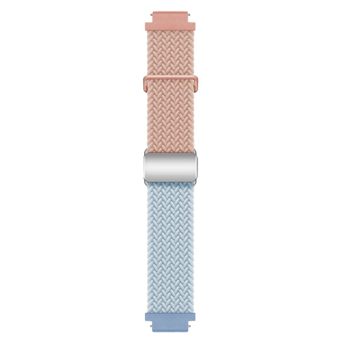 EIDERWOOD Universal 18mm Woven Smartwatch Rem - Lyserød / Blå