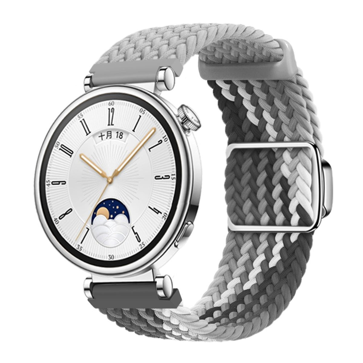 EIDERWOOD Universal 18mm Woven Smartwatch Rem - Grå