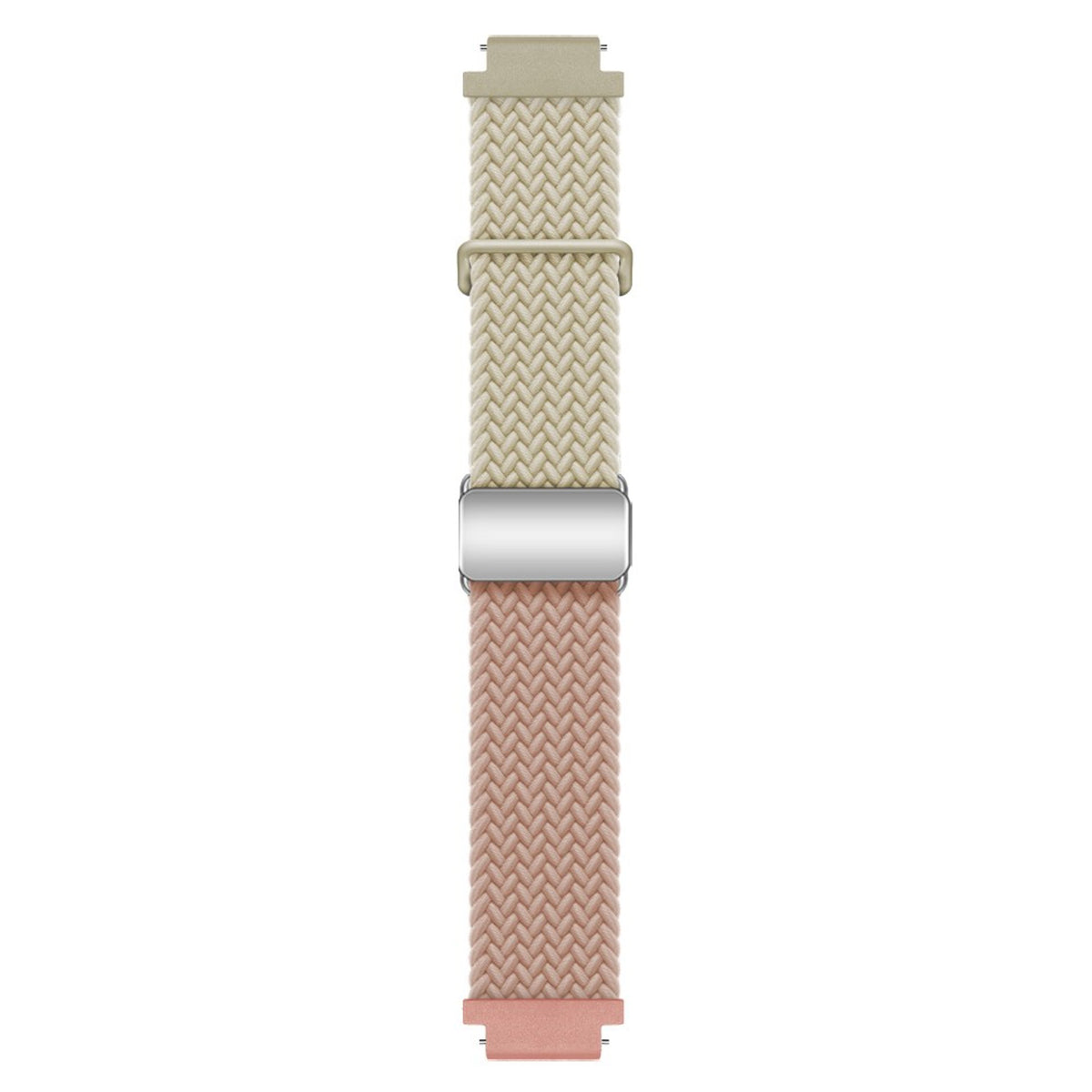EIDERWOOD Universal 18mm Woven Smartwatch Rem - Beige / Lyserød