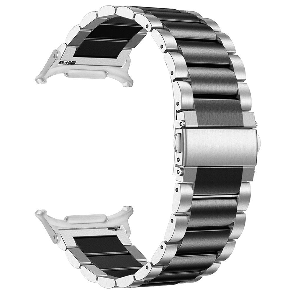 EIDERWOOD Samsung Galaxy Watch Ultra 2 / Ultra (47mm) Rustfrit Stål Smartwatch Rem - Sølv / Sort