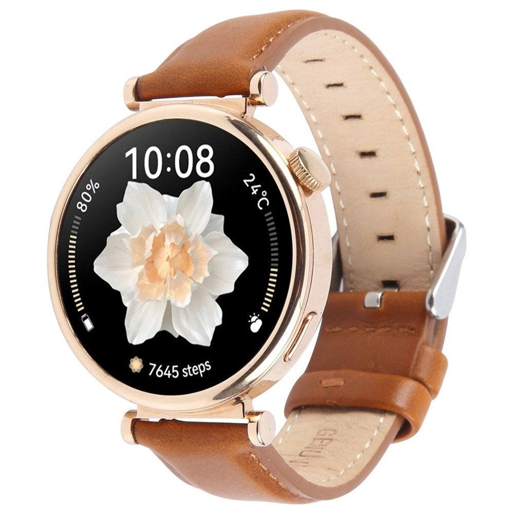 EIDERWOOD Universal 18mm Smartwatch Læder Urrem - Brun