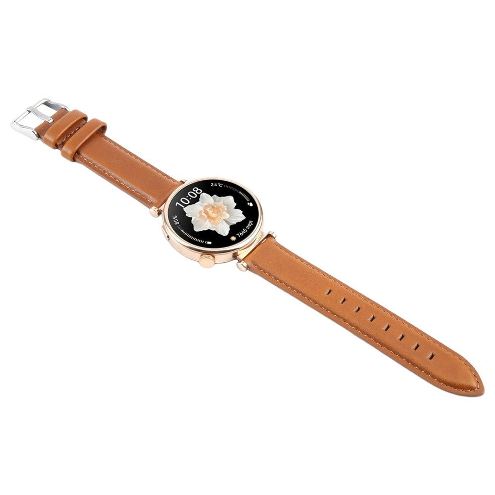 EIDERWOOD Universal 18mm Smartwatch Læder Urrem - Brun