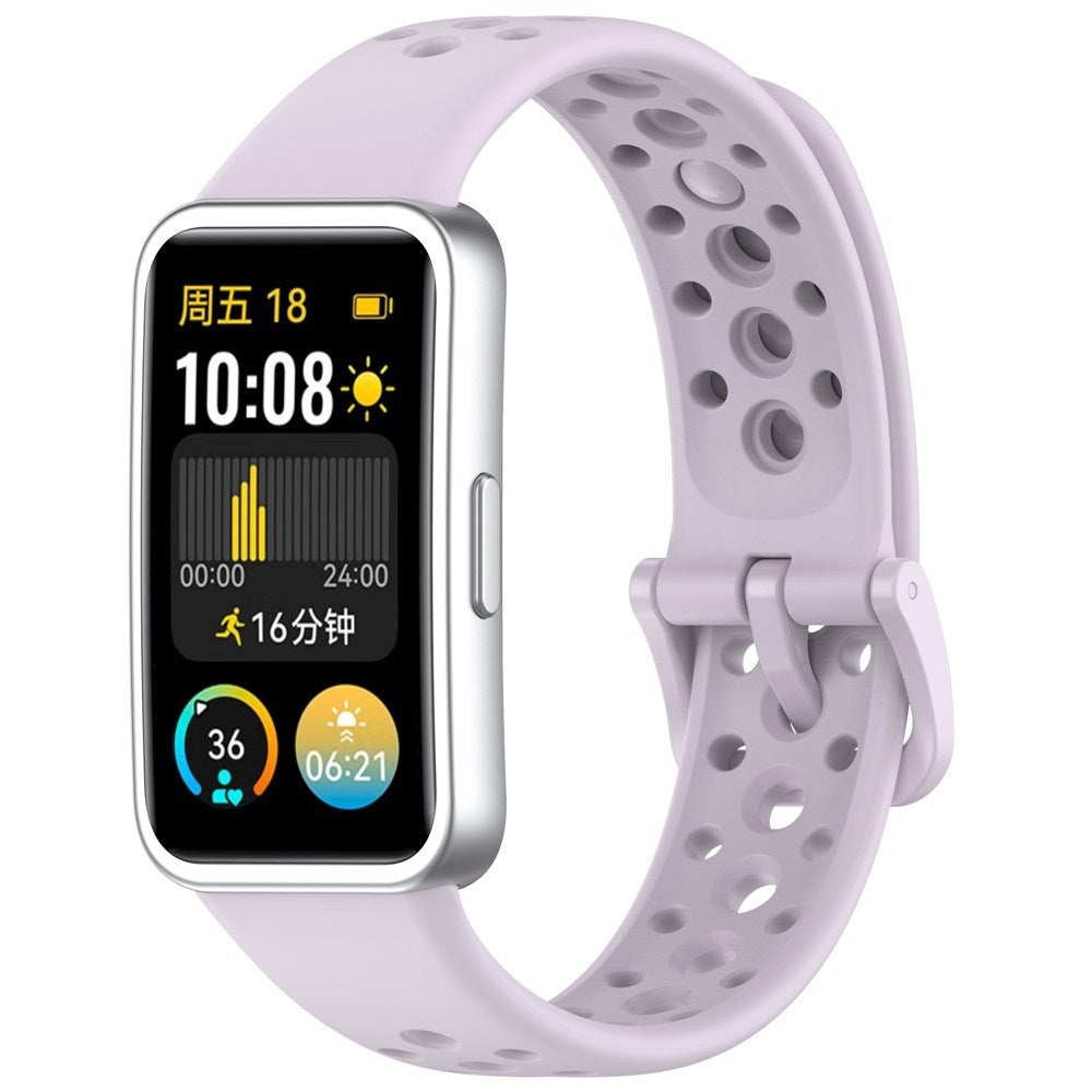 EIDERWOOD Huawei Band 10 / 9 / 8 Silikone Rem - Lilla