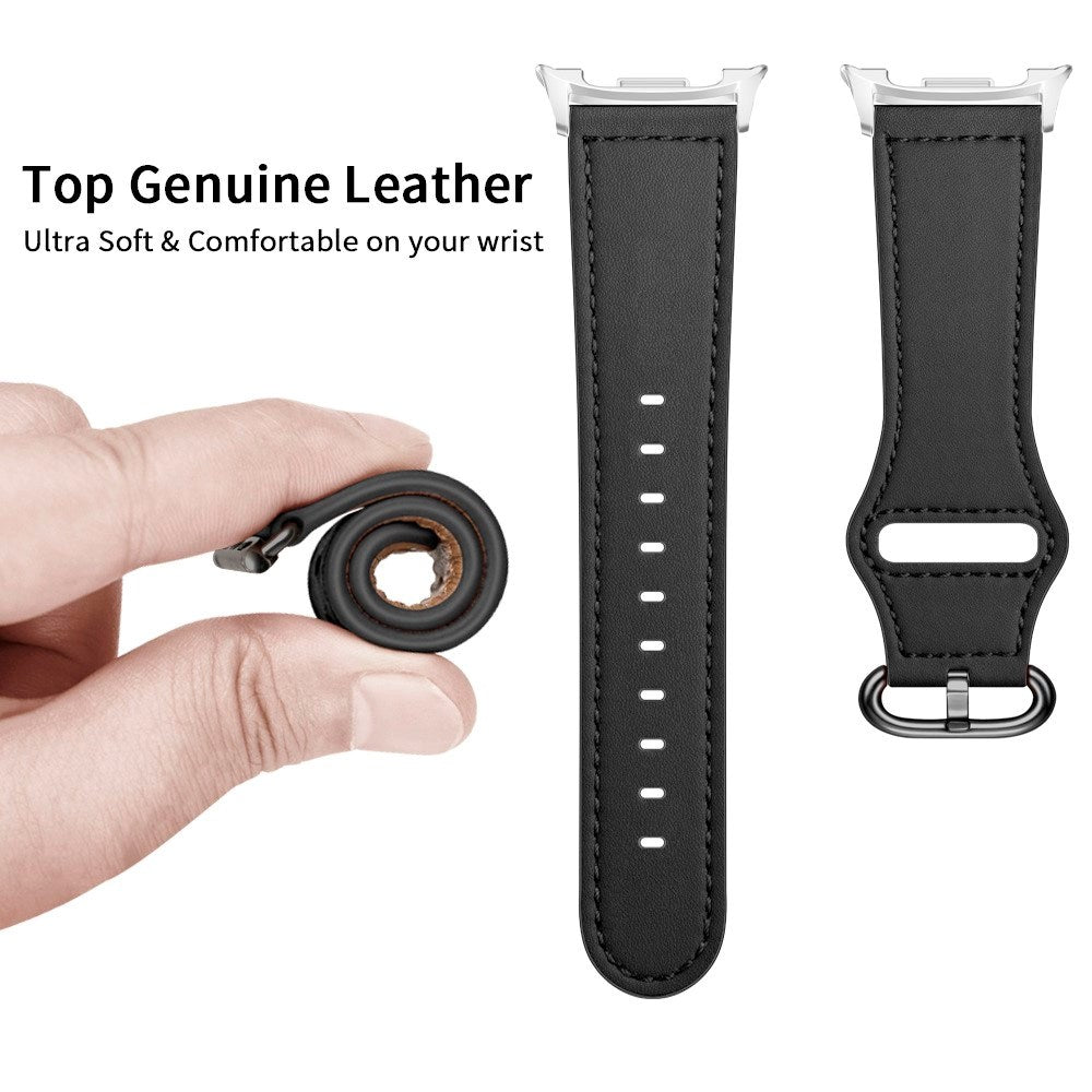 Samsung Galaxy Watch 8 / 8 Classic (40 / 44 / 46mm) - Kunstlæder Rem - Sort
