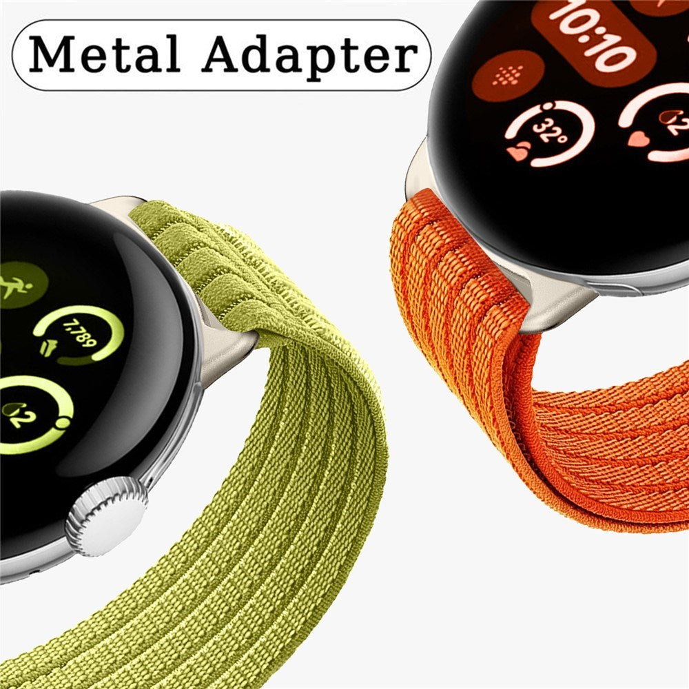 Google Pixel Watch 4 / 3 / 2 / 1 (41mm) EIDERWOOD Nylonrem - Lyserød