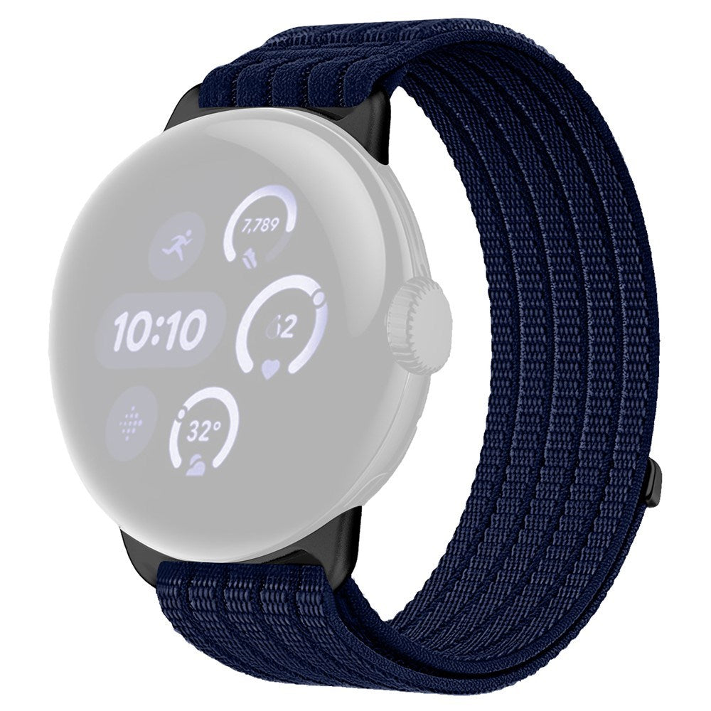 Google Pixel Watch 4 / 3 (45mm) EIDERWOOD Nylonrem - Mørkeblå