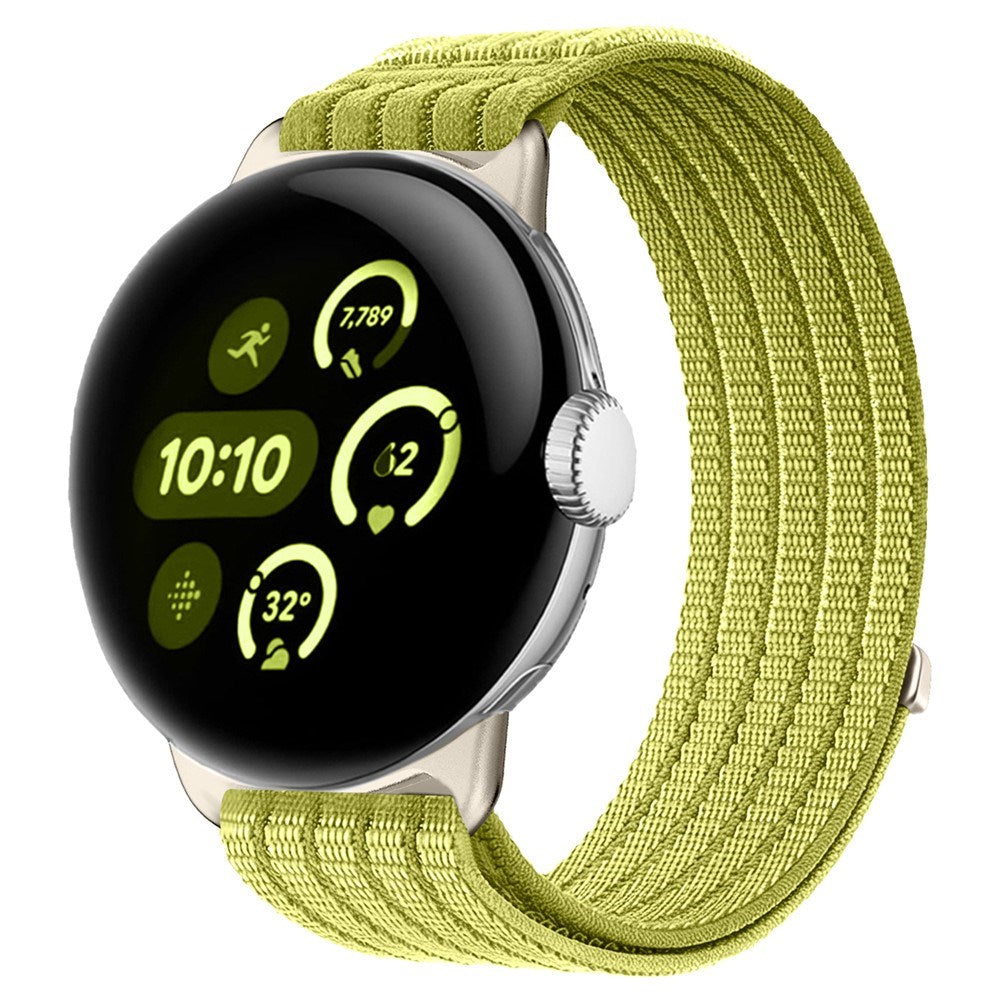 Google Pixel Watch 4 / 3 (45mm) EIDERWOOD Nylonrem - Grøn