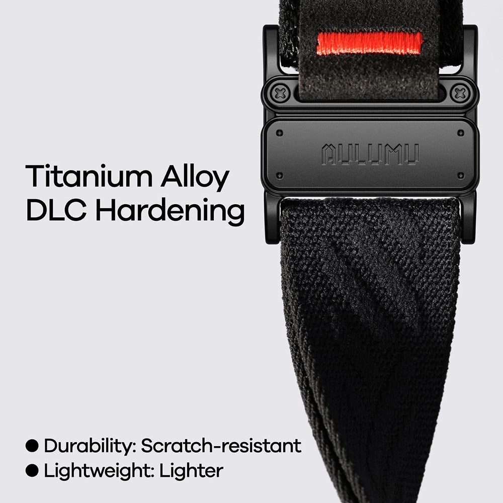 Aulumu Apple Watch (42/44/SE/45/46/49mm) C03 Nylon Urrem - Sølv