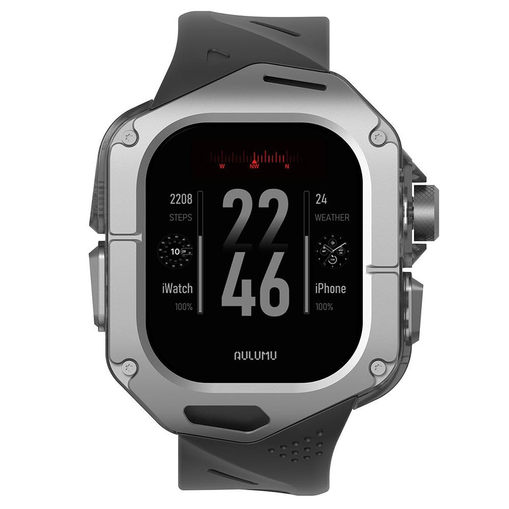 Apple Watch Ultra 4 / 3 / 2 / 1 (49mm) AULUMU Urrem - Titanium - Sort