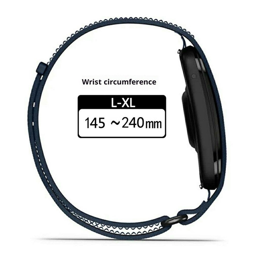 EIDERWOOD Garmin CIRQA Smart Band Nylon Urrem - Str. L-XL - Dyb Lyserød