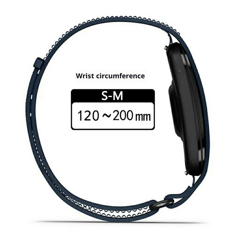 EIDERWOOD Garmin CIRQA Smart Band Nylon Urrem - Str. S-M - Dyb Lyserød