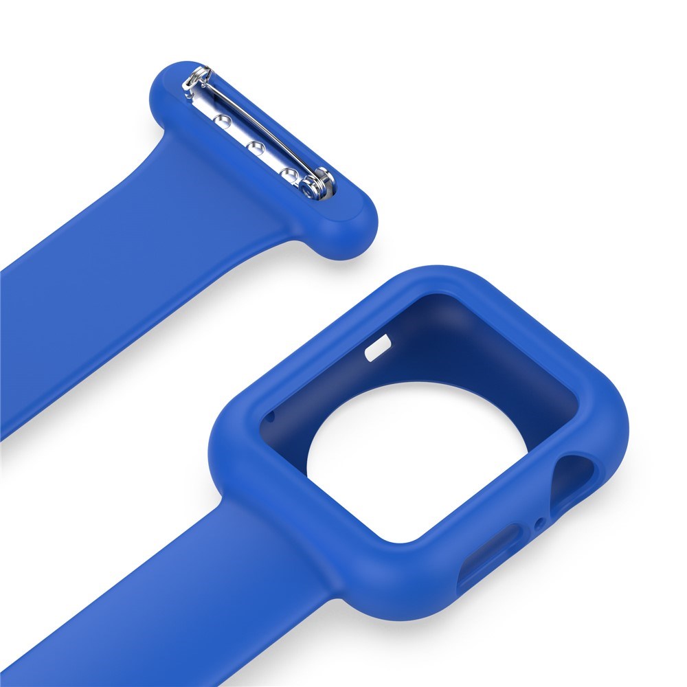 Apple Watch (38/40/SE/41/42mm) Silikone Sygepleje Urrem - Blå