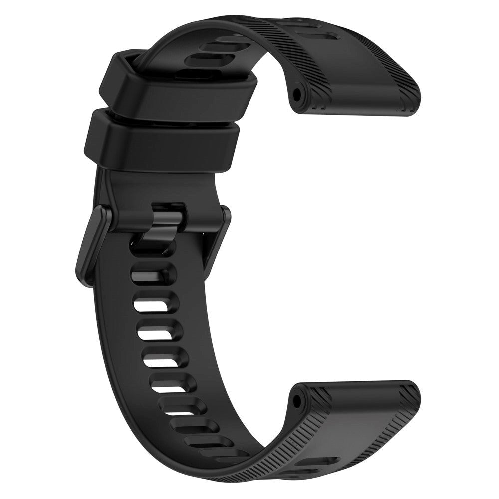 Garmin Rem 22mm Silikone Rillet - Sort