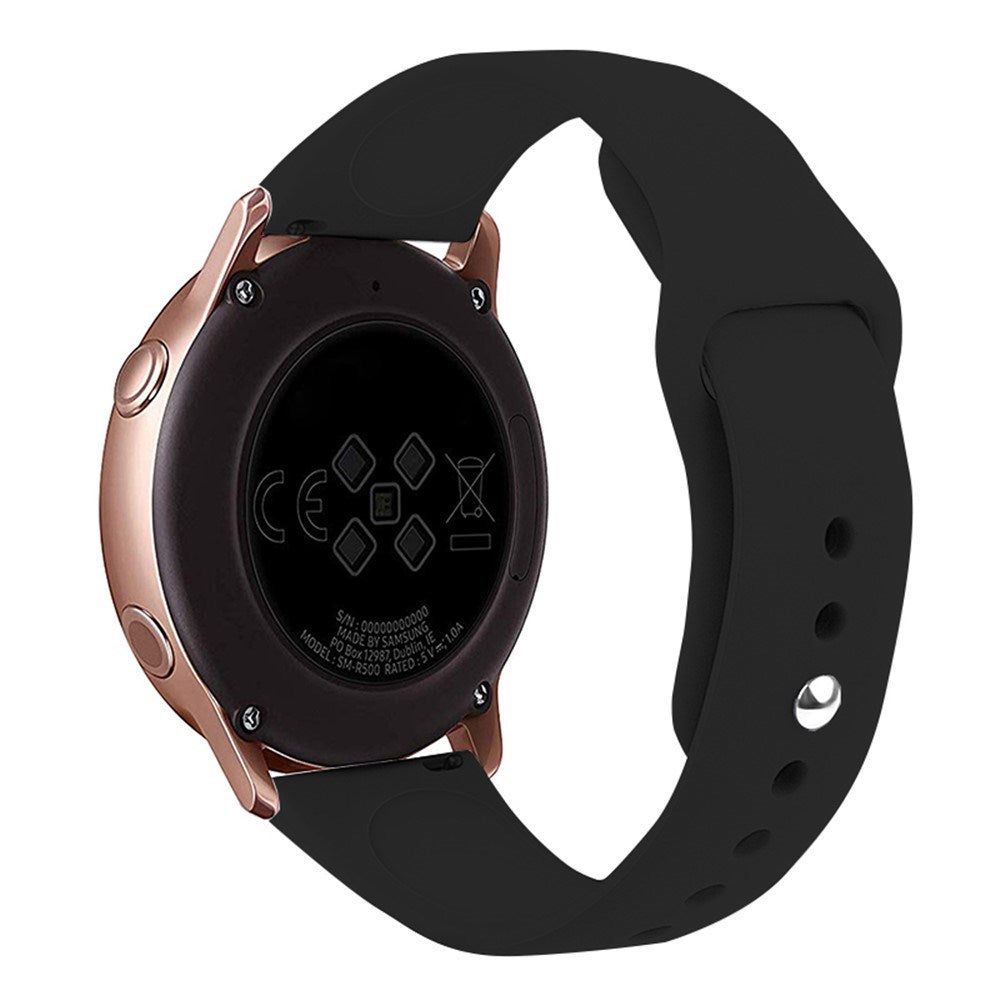 Huawei Watch GT 4 (41mm) / Garmin Venu 3S (18mm) Silikone Urrem - Sort