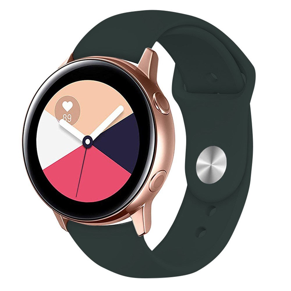 Huawei Watch GT 4 (41mm) / Garmin Venu 3S (18mm) Silikone Urrem - Mørkegrøn