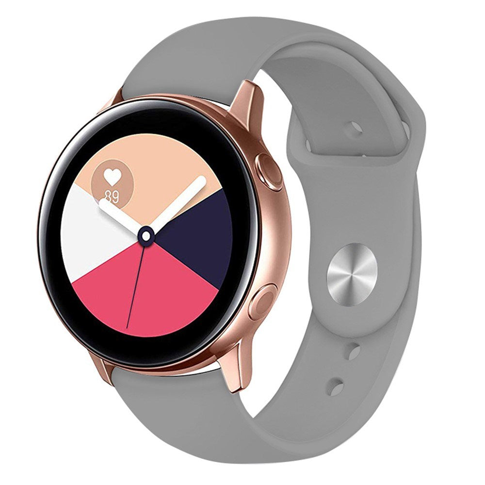 Huawei Watch GT 4 (41mm) / Garmin Venu 3S (18mm) Silikone Urrem - Grå