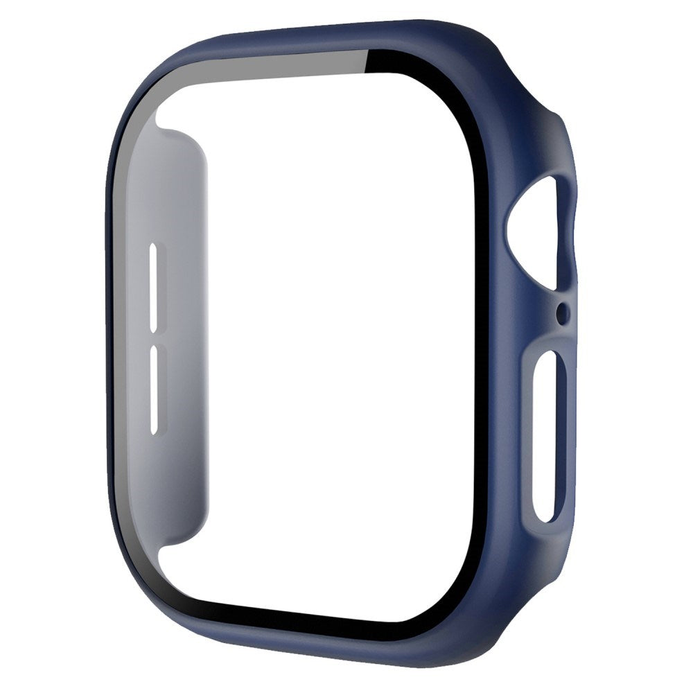 Apple Watch 11 / 10 (46mm) Hård Plast Case m. Indbygget Skærmbeskyttelse - Mørkeblå