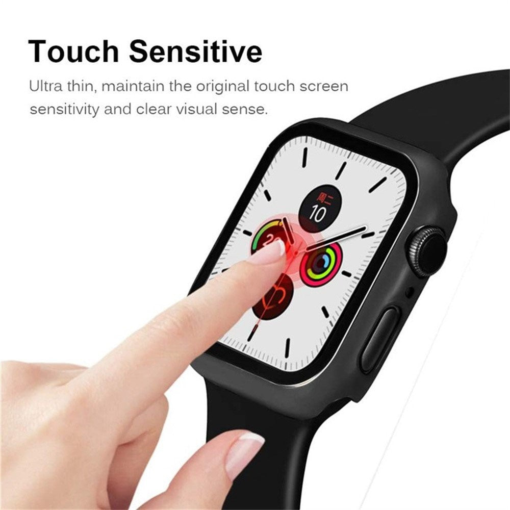 Apple Watch 11 / 10 (46mm) Hård Plast Case m. Indbygget Skærmbeskyttelse - Mørkerød