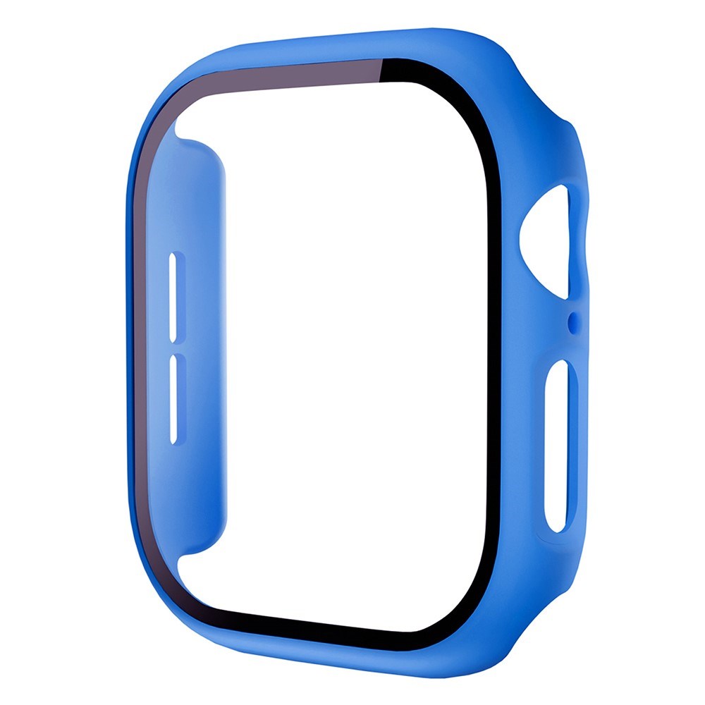 Apple Watch 11 / 10 (46mm) Hård Plast Case m. Indbygget Skærmbeskyttelse - Blå