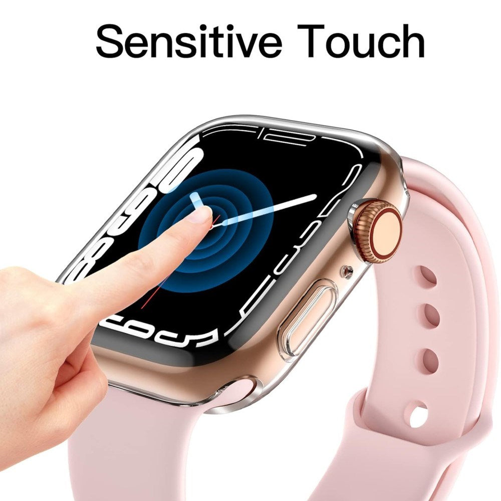 Apple Watch 11 / 10 (46mm) Fleksibelt Plast Case m. Indbygget Skærmbeskyttelse - Gennemsigtig