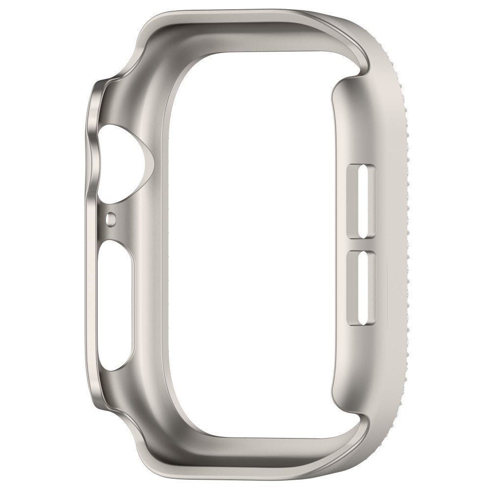 Apple Watch 11 / 10 (42mm) Hårdt Plastik Cover m. Rhinsten - Grå / Rhinsten